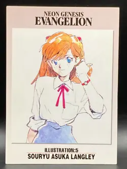 SORYU ASUKA LANGLEY Neon Genesis Evangelion Card TCG IL5 Japanese 1996 CCG - Image 1