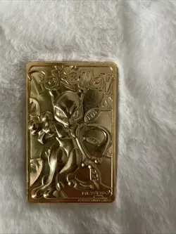 Mew Two 23 Karat Gold-Plated Trading Card 1999 Special Edition - Image 1