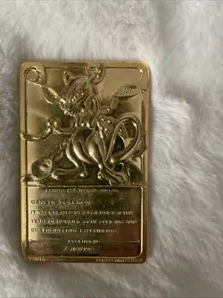Mew Two 23 Karat Gold-Plated Trading Card 1999 Special Edition - Image 2