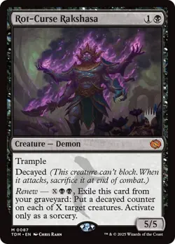 Rot-Curse Rakshasa - Promo Pack (PTDM) Tarkir: Dragonstorm - NM - Image 1