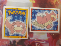 Slowpoke + Slowbro #79, 80 1999 Merlin Pokemon Set of 2 Stickers LP-NM - Image 1