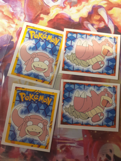 Slowpoke + Slowbro #79, 80 1999 Merlin Pokemon Set of 2 Stickers LP-NM - Image 2