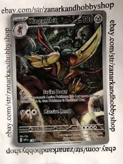 Pokemon Kingambit SVP130 Black Star Promo LP - Image 1