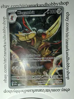 Pokemon Kingambit SVP130 Black Star Promo LP - Image 2