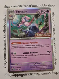 Pokemon Tinkaton SVP020 Black Star Promo LP - Image 1
