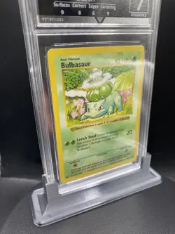 1999 Pokemon Base Set Shadowless Bulbasaur 44/102 PSA CGC GG 7 Near MINT - Image 3