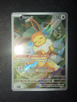 Pokemon Center Eevee Stamped Prismatic Evolutions ETB Promo Nm-Mint Condition - Image 1