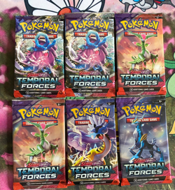 Pokemon TCG Scarlet & Violet Temporal Forces Booster Packs Lot Of 6 - Image 1