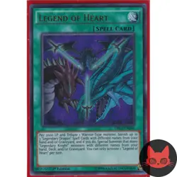 Yugioh Legend of Heart DRL3-EN046 Ultra Rare 1st Edition NM - Image 1