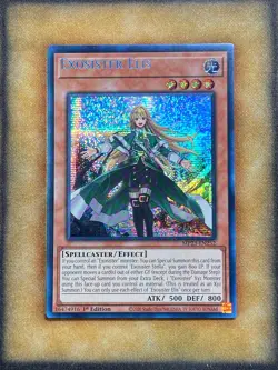 Yugioh Exosister Elis MP23-EN252 Secret Rare 1st Ed NAME SHIFT ERROR NM - Image 1