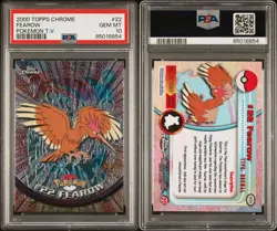 Fearow #22 - TOPPS CHROME T.V. Pokemon Card - PSA 10 GEM MINT - Image 1