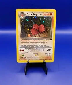 Dark Dugtrio 6/82 Team Rocket Set Holo Rare Pokemon Card Nintendo TCG WOTC NM - Image 1