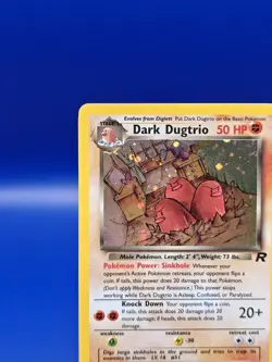 Dark Dugtrio 6/82 Team Rocket Set Holo Rare Pokemon Card Nintendo TCG WOTC NM - Image 4