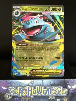 Pokemon Card Mega Venusaur EX 003/132 Double Rare Mega Evolution Base Set NM - Image 1