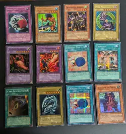 Yugioh Vintage 1996 Unlimited Holo Lot 12 Cards Total. MP-HP Condition - Image 1