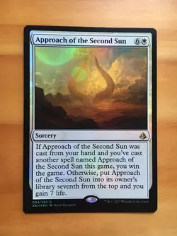 Mtg Amonkhet Approach of the Second Sun FOIL NM/SP - Image 1