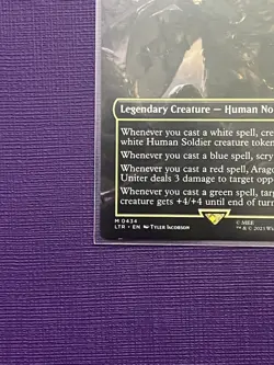 Aragorn, the Uniter (Borderless) Universes Beyond: the Lord of the Rings: Tales of Middle-Earth Regular for sale online - Image 4