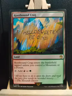 Roootbound Crag - Doctor Who Commander - Rare - NM (see pics) MTG - Image 1
