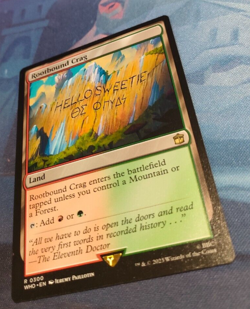 Roootbound Crag - Doctor Who Commander - Rare - NM (see pics) MTG - Image 3