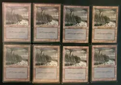 8x Ice Age #354 Swamp Mixed Condition Basic Land Mana Magic MTG Black Lot - Image 1