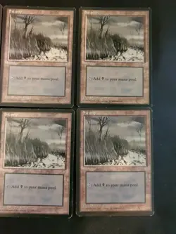 8x Ice Age #354 Swamp Mixed Condition Basic Land Mana Magic MTG Black Lot - Image 4