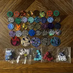Lot of Pokemon TCG Dice, Coins, Markers - Image 1