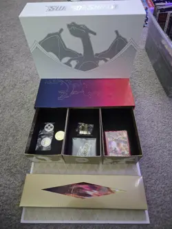 OPENED Pokemon TCG Charizard Sword & Shield Ultra Premium Collection Box UPC - Image 1