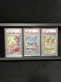 Bulbasaur IR, Squirtle IR And Charmander ETB POKEMON Promo PSA 9 Set - Image 1