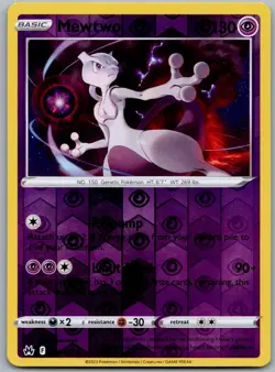 Pokemon TCG Mewtwo 059/159 Reverse Holo Crown Zenith - Image 1