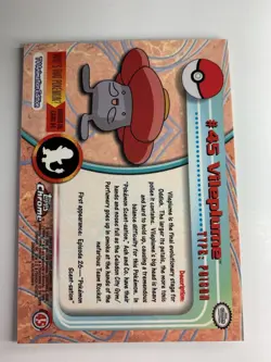2000 Topps Chrome Pokemon Series 1 #45 Vileplume FREE COMBINED SHIPPING - Image 2