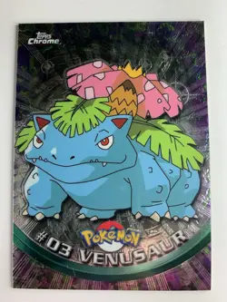 2000 Topps Chrome Pokemon Series 1 #03 Venusaur FREE COMBINED SHIPPING - Image 1