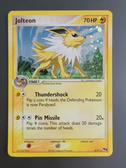 Jolteon Holo Promo 3/17 Rare Pop Series 3 Pokemon Card 2006 LP+ - Image 1