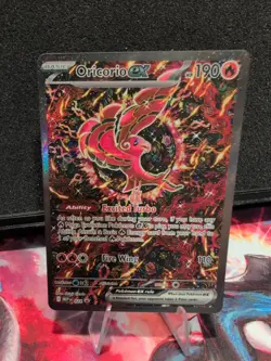 2025 Pokemon Phantasmal Flames Promo Card 024 Oricorio EX from Charizard UPC . - Image 1