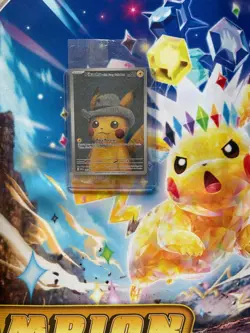 Pokemon Card Pikachu Van Gogh SVP EN 085 Pikachu With Grey Felt Hat Sealed Mint - Image 1
