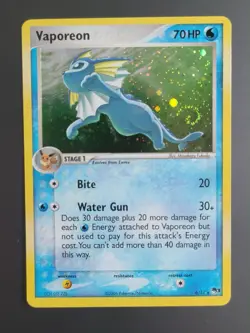 Vaporeon 6/17 SWIRL - Pop Series 3 Holo Rare Pokemon TCG LP - Image 1