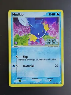 Pokemon TCG Mudkip EX Crystal Guardians 58/100 "Reverse Holo" Stamped Common VLP - Image 1