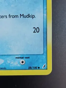 Pokemon TCG Mudkip EX Crystal Guardians 58/100 "Reverse Holo" Stamped Common VLP - Image 5