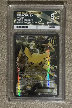 Pokemon - Pikachu EX - XY124 - Black Star Promo 2016 - ACE 5 - Image 1