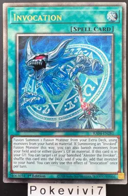 YU-GI-OH! Card INVOCATION RA04-EN281 QCSR NEW - Image 1