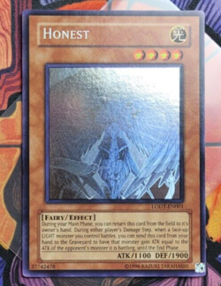 Honest LODT-EN001 Ghost Rare Yugioh Card English - Image 1