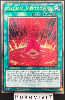 YU-GI-OH! Card MAGICAL MELTDOWN RA04-EN280 QCSR NEW - Image 1