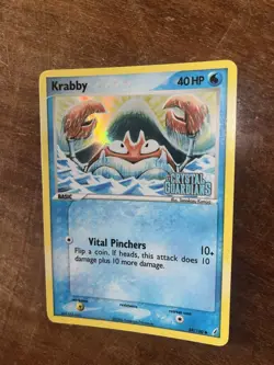 Krabby 54/100 Holo Stamped Pokemon Card Set EX Crystal Guardians - Ill. Komiya - - Image 4