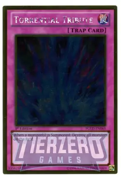 Yugioh Torrential Tribute PGLD-EN060 Gold Rare Unlimited Edition NM / LP - Image 1