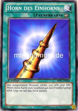 Yu-Gi-Oh 1x Horn des Einhorns - - - BP01 - Battle Pack Epic Dawn - Image 1