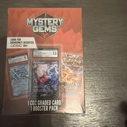Pokemon Mystery Gems 1 CGC Graded Card & 1 Booster Pack 2025! New Sealed Box! - Image 2