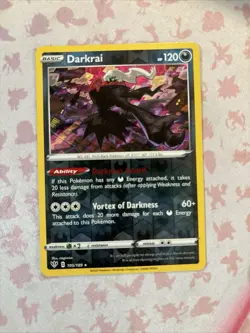 🚀Darkrai 105/189 Pokemon TCG Card SWSH Darkness Ablaze Rare Reverse Holo MINT - Image 1