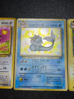 (LP) 4set Eevee Vaporeon Jolteon Flareon Jungle Holo Jungle Pokemon Card - Image 3