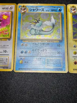 (LP) 4set Eevee Vaporeon Jolteon Flareon Jungle Holo Jungle Pokemon Card - Image 4