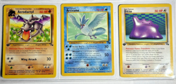 Pokemon TCG Fossil Mostly 1st Edition Set Every Non-Holo card (47 total) #16-#62 - Image 1