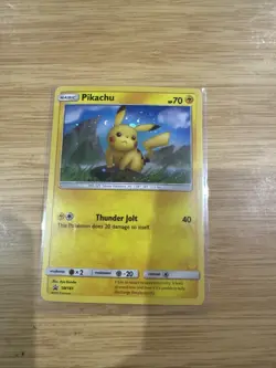 Pokemon Card Pikachu SM183 SM Black Star Promo Holo - Image 1